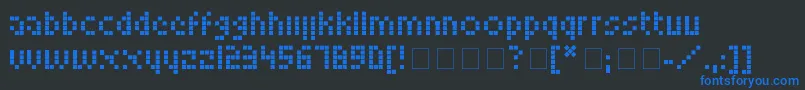 Подробнее о шрифте LookskyFont Шрифт LookskyFont – синие шрифты на чёрном фоне