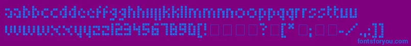 Police LookskyFont – polices bleues sur fond violet