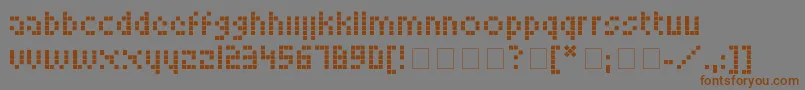 Saiba mais sobre a fonte LookskyFont Fonte LookskyFont – fontes marrons em um fundo cinza