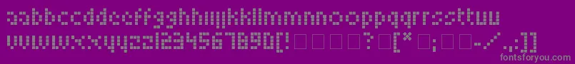 Fonte LookskyFont – fontes cinzas em um fundo violeta