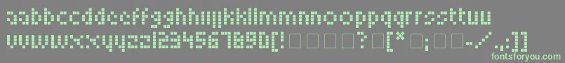fuente LookskyFont – Fuentes Verdes Sobre Fondo Gris