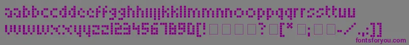 Шрифт LookskyFont – фиолетовые шрифты на сером фоне