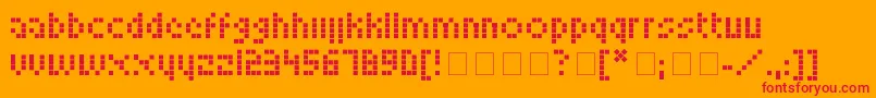 LookskyFont Font – Red Fonts on Orange Background
