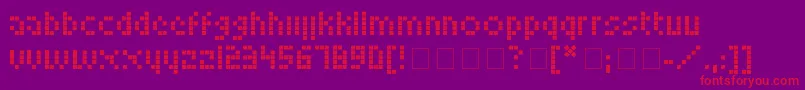 フォントLookskyFont – 紫の背景に赤い文字