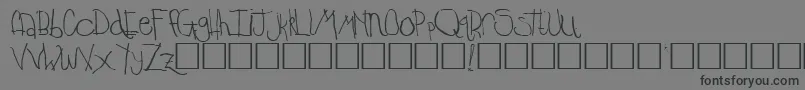 TempleRegular Font – Black Fonts on Gray Background