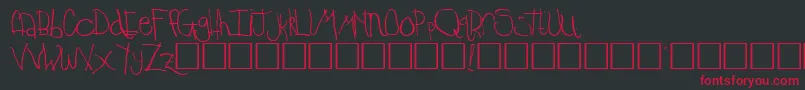 TempleRegular Font – Red Fonts on Black Background