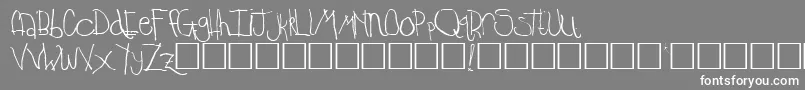 TempleRegular Font – White Fonts on Gray Background