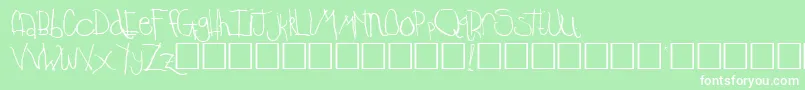 TempleRegular Font – White Fonts on Green Background