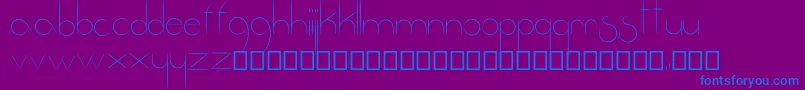 Fantastica-Schriftart – Blaue Schriften auf violettem Hintergrund