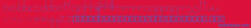 Fantastica Font – Blue Fonts on Red Background