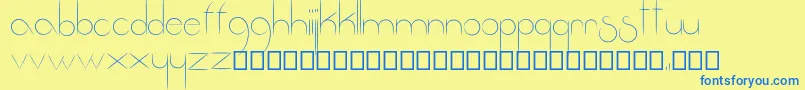 Fantastica Font – Blue Fonts on Yellow Background