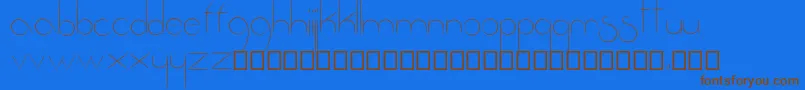 Шрифт Fantastica – коричневые шрифты на синем фоне