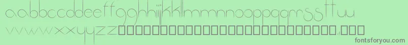 フォントFantastica – 緑の背景に灰色の文字