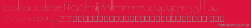 フォントFantastica – 赤い背景に灰色の文字