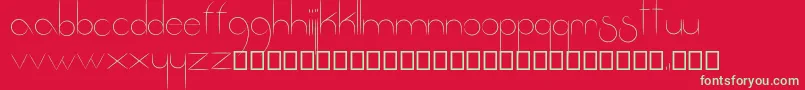 Fantastica-Schriftart – Grüne Schriften auf rotem Hintergrund