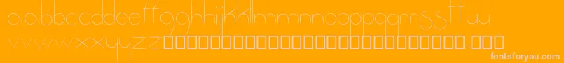 Fantastica-Schriftart – Rosa Schriften auf orangefarbenem Hintergrund