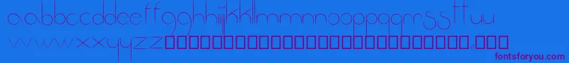 Fantastica Font – Purple Fonts on Blue Background