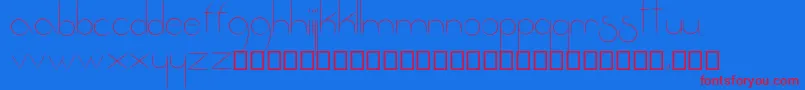 Fantastica Font – Red Fonts on Blue Background