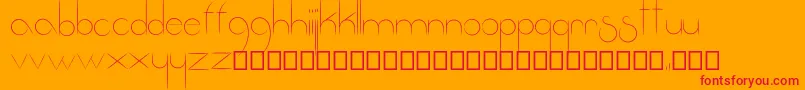 Fantastica Font – Red Fonts on Orange Background