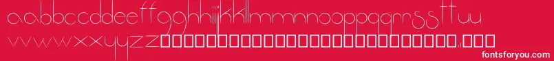 Fantastica Font – White Fonts on Red Background