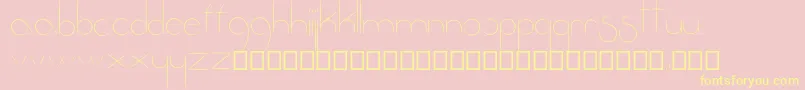 Fantastica-Schriftart – Gelbe Schriften auf rosa Hintergrund