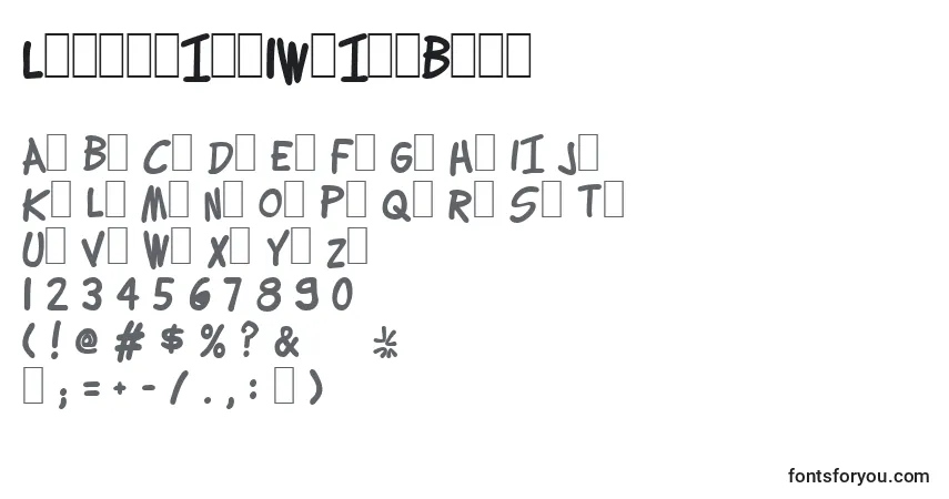 Lettering1WeirdBold-fontti – aakkoset, numerot, erikoismerkit