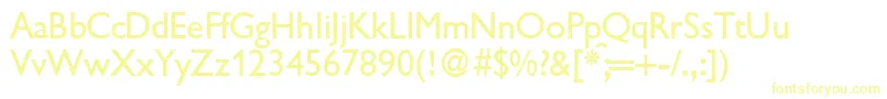 GilliondbNormal Font – Yellow Fonts
