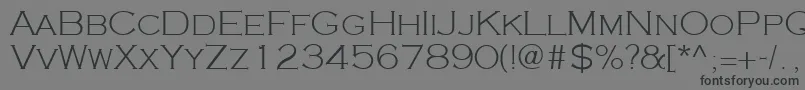 Шрифт Cooperplanck2Lightsh – чёрные шрифты на сером фоне