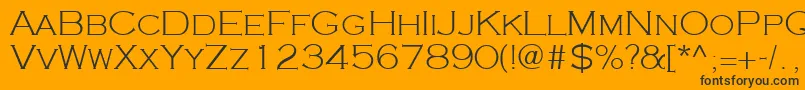 Cooperplanck2Lightsh Font – Black Fonts on Orange Background