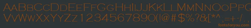 Cooperplanck2Lightsh Font – Brown Fonts on Black Background