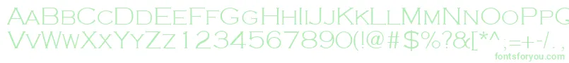 Шрифт Cooperplanck2Lightsh – зелёные шрифты