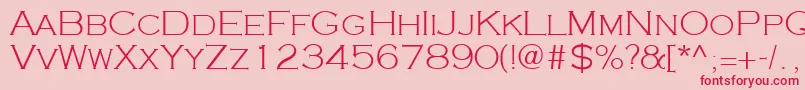Cooperplanck2Lightsh Font – Red Fonts on Pink Background