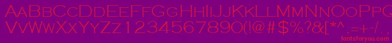 Cooperplanck2Lightsh Font – Red Fonts on Purple Background