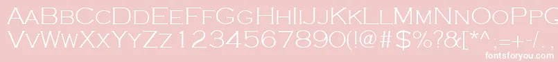 Cooperplanck2Lightsh Font – White Fonts on Pink Background