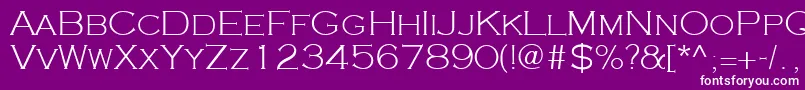 フォントCooperplanck2Lightsh – 紫の背景に白い文字