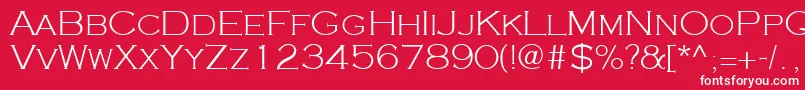Cooperplanck2Lightsh Font – White Fonts on Red Background