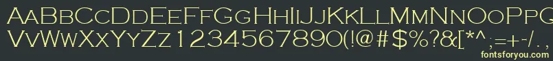 Cooperplanck2Lightsh Font – Yellow Fonts on Black Background