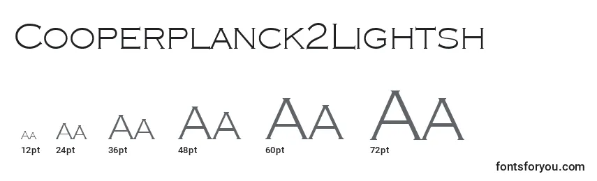 Cooperplanck2Lightsh Font Sizes
