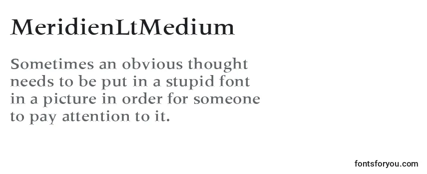 Шрифт MeridienLtMedium