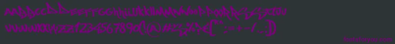 Mostwasted Font – Purple Fonts on Black Background