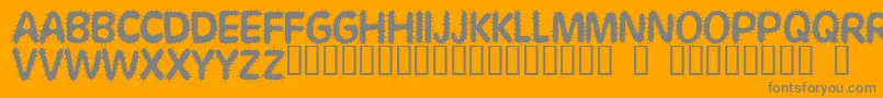 Stickaroundforjoy Font – Gray Fonts on Orange Background