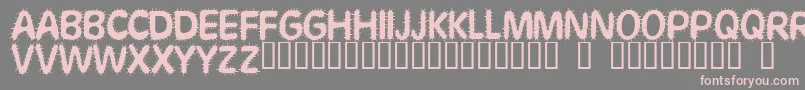 Stickaroundforjoy Font – Pink Fonts on Gray Background