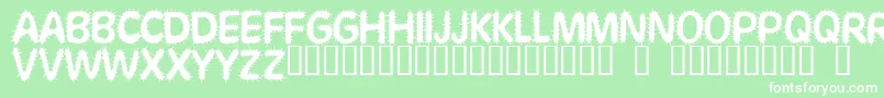 Stickaroundforjoy Font – White Fonts on Green Background