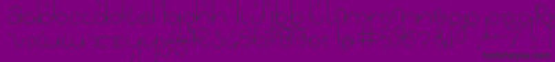 Fonte Visionmkg – fontes pretas em um fundo violeta