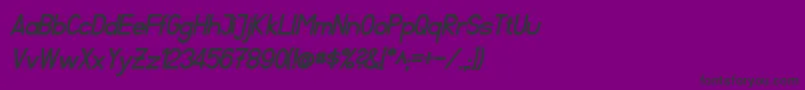 FibelSuedBoldItalic Font – Black Fonts on Purple Background