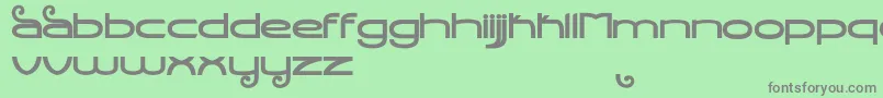 フォントStealthMagnumBold – 緑の背景に灰色の文字