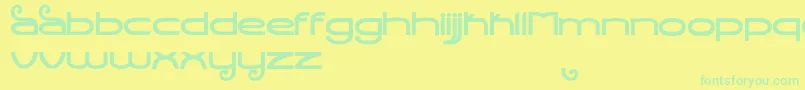 StealthMagnumBold Font – Green Fonts on Yellow Background