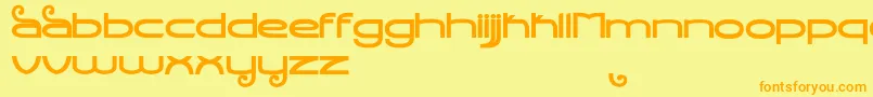 Police StealthMagnumBold – polices orange sur fond jaune