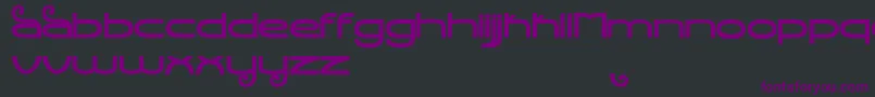 StealthMagnumBold-Schriftart – Violette Schriften auf schwarzem Hintergrund