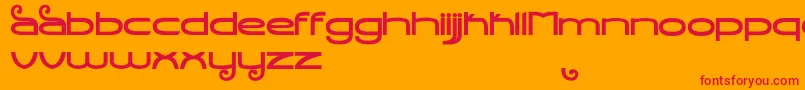 Шрифт StealthMagnumBold – красные шрифты на оранжевом фоне